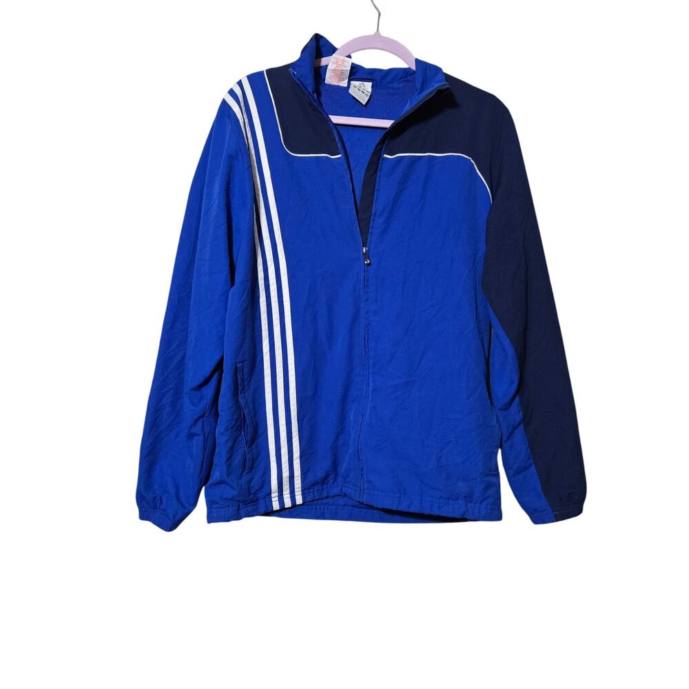 Vintage Adidas Grimstad TIF Track Jacket Blue X1 Athletic Sports‎ Zip 90s Y2k